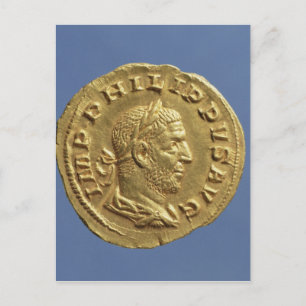 Aureus von Philip der Araber Postkarte