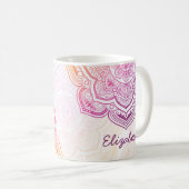 Auri Mandala 11 oz. Personalisierter Becher Kaffeetasse (VorderseiteRechts)