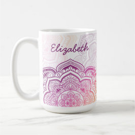 Auri Mandala 15 oz. Personalized Mug Kaffeetasse