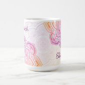 Auri Mandala 475ml personalisierter Becher Kaffeetasse (Mittel)