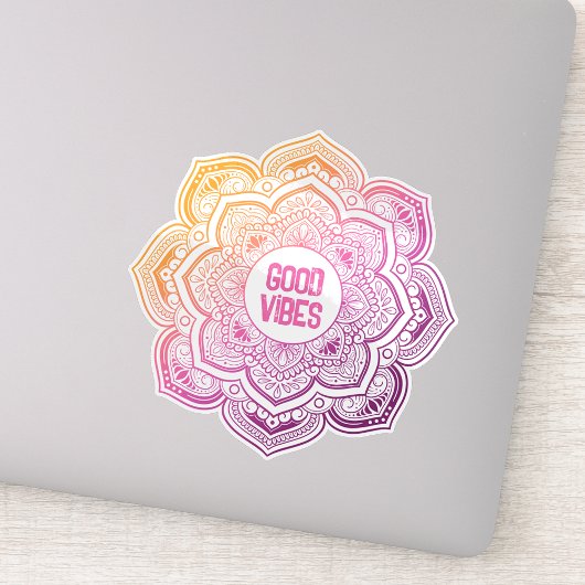 Auri Mandala Custom-Cut Vinyl Sticker