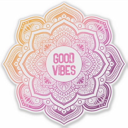 Auri Mandala Custom-Cut Vinyl Sticker (Vorderseite)