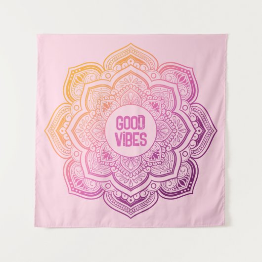 Auri Mandala Personalized Tapestry Wandteppich (Vorderseite)