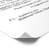 Auriculotherapy Ear Acupuncture Poster (Ecke)