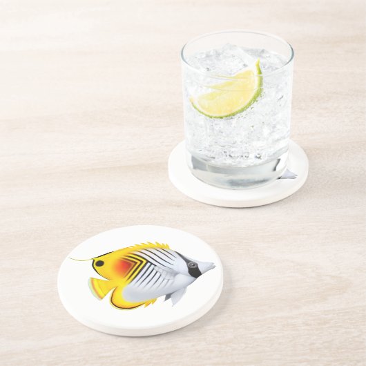 Aurigathreadfin-Schmetterlings-Fisch-Untersetzer Getränkeuntersetzer (Seite)