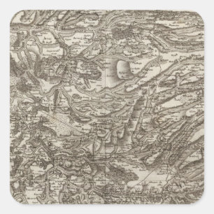 Aurillac Quadratischer Aufkleber