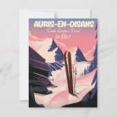 AURIS-EN-OISANS Frankreich Skiposter (Rückseite)