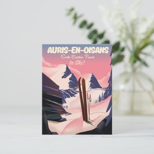 AURIS-EN-OISANS Frankreich Skiposter (Stehend Vorderseite)