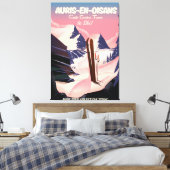 AURIS-EN-OISANS Frankreich Skiposter Leinwanddruck (Insitu (Schlafzimmer))