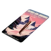 AURIS-EN-OISANS Frankreich Skiposter Magnet (Linke Seite)