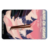 AURIS-EN-OISANS Frankreich Skiposter Magnet (Horizontal)