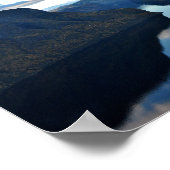 Aurlandsfjord Flam Norwegischer Fjord Norwegen Poster (Ecke)