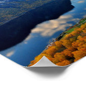 Aurlandsfjord Flam Norwegischer Fjord Norwegen Poster (Ecke)