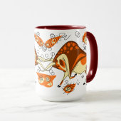 Auroch Höhlenmalerei mit Entoptocs Tasse (VorderseiteRechts)