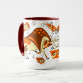 Auroch Höhlenmalerei mit Entoptocs Tasse (Vorderseite Links)