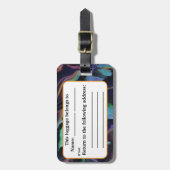 Aurora Akrylpour Inspiriert Gepäckanhänger (Vorderseite vertikal)