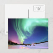 Aurora am Bärensee. Postkarte (Vorne/Hinten)