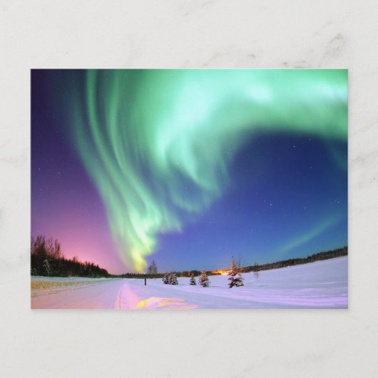 Aurora am Bärensee. Postkarte (Vorderseite)