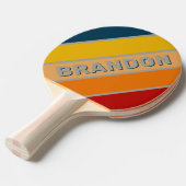 Aurora Arcade Bold Striped with Name Tischtennis Schläger (Vorderseite)