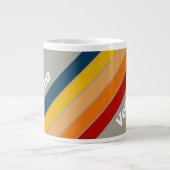 Aurora-Arcade mit Namensstreifen Jumbo-Tasse (Vorderseite)