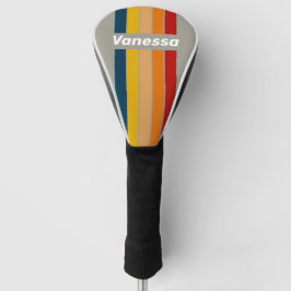 Aurora-Arcade-Pin gestreift mit Namen Golf Headcover