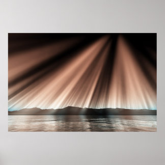Aurora auf der Oberfläche Poster