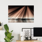 Aurora auf der Oberfläche Poster (Heimbüro)