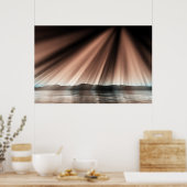 Aurora auf der Oberfläche Poster (Küche)