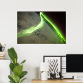 Aurora Australis aus dem Weltraum Poster (Heimbüro)