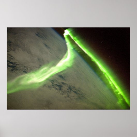 Aurora Australis aus dem Weltraum Poster (Vorne)