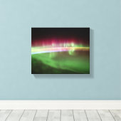 Aurora Australis - Internationale Raumstation Leinwanddruck (Insitu (Holzboden))