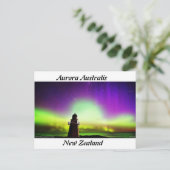 Aurora Australis Neuseeland Postkarte (Stehend Vorderseite)