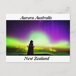 Aurora Australis Neuseeland Postkarte