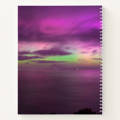 Aurora Australis Southern Lights Australia Pink Notizblock (Rückseite)