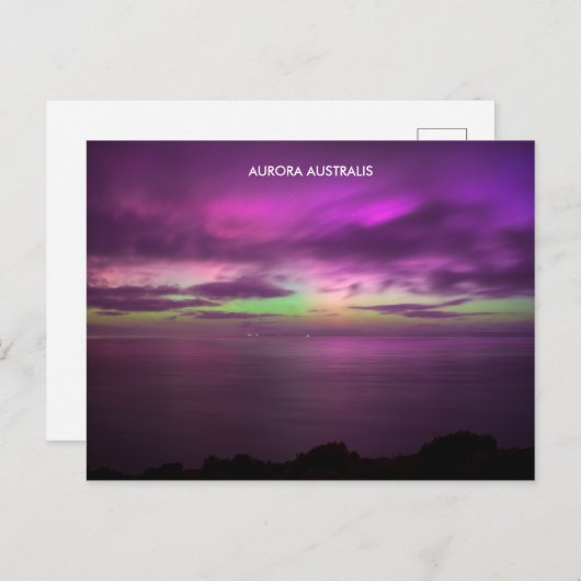 Aurora Australis - Südliche Lichter Australien Postkarte (Vorne/Hinten)