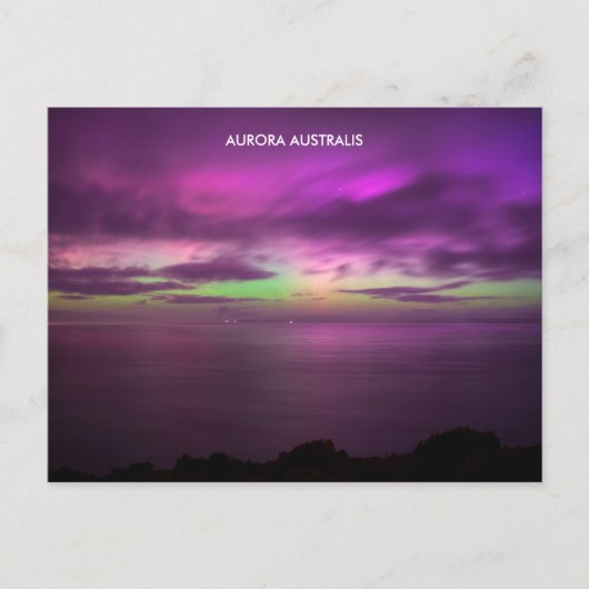 Aurora Australis - Südliche Lichter Australien Postkarte (Vorderseite)