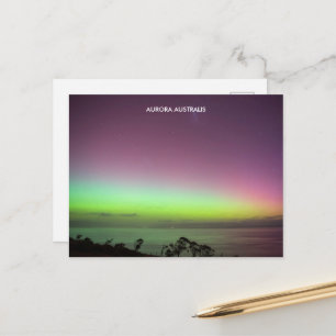 Aurora Australis - Südlichter Australien Postkarte