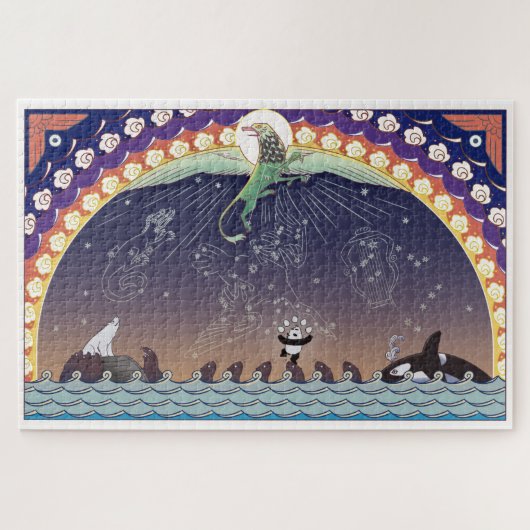 Aurora Bearialis Riesenpuzzle Puzzle (Horizontal)