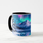 Aurora-Berg-Reflektionsbecher Tasse (Vorderseite Links)