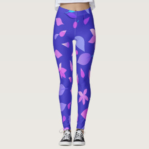 Aurora Bloom: Weiche Gradienten mit Blütenblättern Leggings