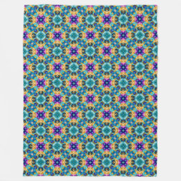 Aurora-Blüten-Teppich  Fleecedecke