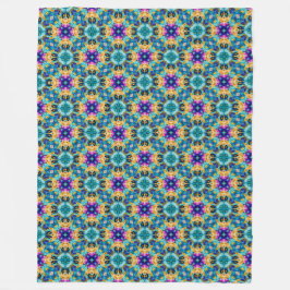 Aurora-Blüten-Teppich Fleecedecke