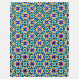 Aurora-Blüten-Teppich  Fleecedecke
