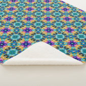 Aurora-Blüten-Teppich Sherpadecke (3/4)
