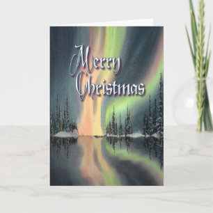 AURORA BOERALIS by SHARON SHARPE Feiertagskarte