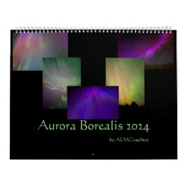 Aurora Borealis 2024 Fotos - anpassbar Kalender