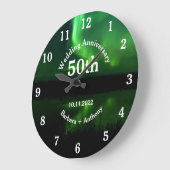 Aurora Borealis, 50. Jubiläum der Hochzeit Große Wanduhr (Winkel)
