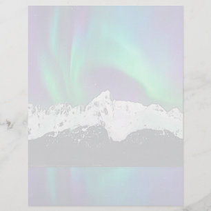 Aurora Borealis - 8,5" x 11" Stationierblech
