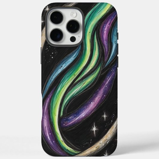 Aurora Borealis Abstrakt Phone Case (Rückseite)
