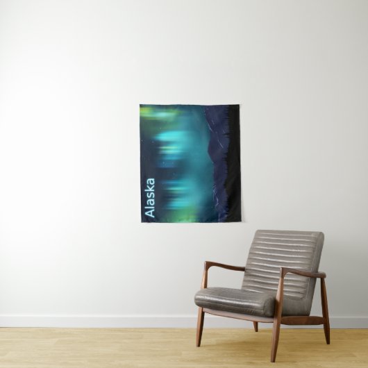 Aurora Borealis - Alaska Wandteppich (Beispiel)